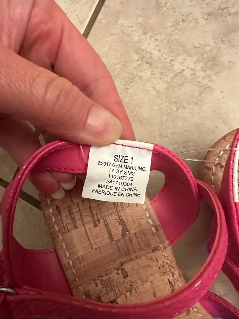 Brand NEW! Girls' Gymboree Pink Floral Cork Wedge Sandals